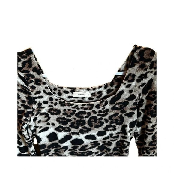 Women's Leopard Small Long-sleeve bodysuit - Picture 5 of 6